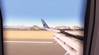 EgyptAir B737800 windy arrival at Sharm ElSheikh airport [upl. by Seaton]