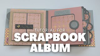 SCRAPBOOK ALBUM TUTORIAL  SCRAPBOOK IDEAS [upl. by Aidas]