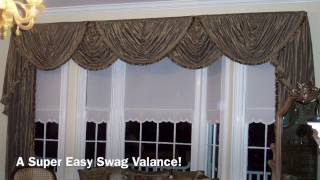 A SUPER Easy Swag Valance Anyone Can Make [upl. by Anagrom]