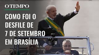 7 de Setembro Lula Alexandre de Moraes Luis Roberto Barroso e Rodrigo Pacheco juntos em desfile [upl. by Leinadnhoj]