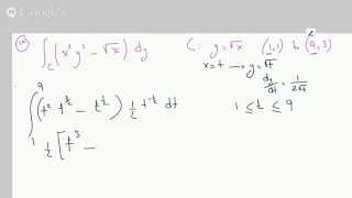 Line Integral on the arc of a curve [upl. by Bean]