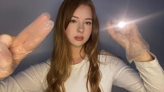 ASMR  Cranial Nerve Exam light triggers soft or sharp triggers [upl. by Dalenna422]