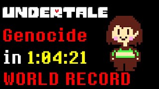 Undertale Genocide Speedrun in 10421 Former WR [upl. by Bruno]