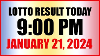 Lotto Result Today 9pm Draw January 21 2024 Swertres Ez2 Pcso [upl. by Tsnre]