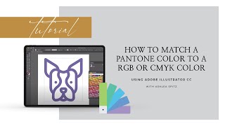 How to match a Pantone Color to a RGB or CMYK Color [upl. by Nomzzaj]