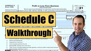 How to Fill out Schedule C Form 1040 – Sole Proprietorship Taxes [upl. by Gustafson]