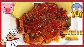 🔵 CHULETAS de CERDO a la RIOJANA 🐷 RECETA TOP 10 [upl. by Adlesirhc]