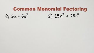 Common Monomial Factoring by Teacher Gon [upl. by Sigfried972]