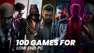 TOP 100 REALISTIC GAMES FOR LOW END PC  24 GB RAM PC  INTEL HD GRAPHICS [upl. by Mcleroy]