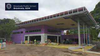 Brookvale Public School Construction Time Lapse February 2020  June 2020 [upl. by Anehc]