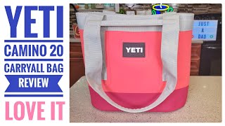 YETI Camino 20 Carryall Beach Bag Bimini Pink Review I Love It [upl. by Fazeli]