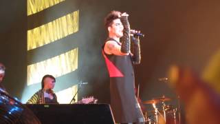 20130322 Adam Lambert  Shout amp towel  Helsinki 1080HD [upl. by Ldnek339]