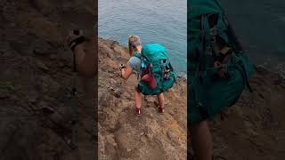 Crawler’s Ledge  The Craziest Part of the Kalalau Trail to Kalalau Beach [upl. by Assanav549]