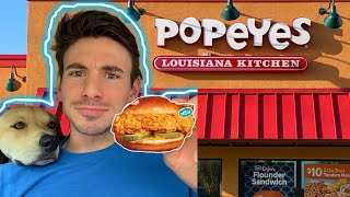 New Popeyes Golden BBQ Chicken Sandwich Review [upl. by Kylen648]