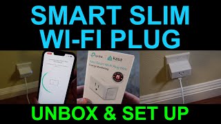 Kasa WiFi Slim Smart Plug Energy Monitoring Unboxing Demo Review by TP Link Outlet Alexa [upl. by Eceirahs]