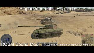 RCSM Sound Mod warthunder semishorts groundAB [upl. by Llenrad]