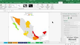 Excel 2019 graficos de Mapas 2D [upl. by Namdor797]