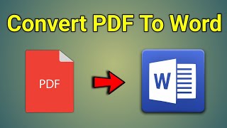 Pdf To Word Converter In Laptop  Pdf Ko Word Me Kaise Convert Kare [upl. by Enerol873]