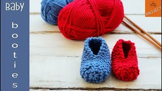 Baby Booties for absolute beginners  So Woolly [upl. by Ehctav]