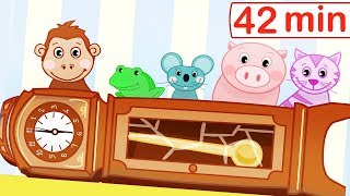 HICKORY DICKORY DOCK  AMAZING Music Videos for Babies [upl. by Asecnarf293]