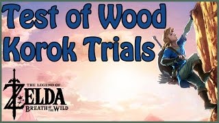 ZELDA BOTW  THE TEST OF WOOD KOROK TRIALS  SIMPLE GUIDE [upl. by Katrinka]