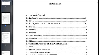 Örnek Tez Yazım Kılavuzu İnceleme İçerik ve Şekli Düzenleme Nasıl Yapılır [upl. by Sherrer]