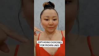 AntiAging exercises for Frown Lines getridofwrinkles faceyoga AitkenovaGulmira [upl. by Alber384]