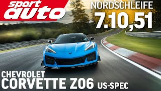 Corvette C8 Z06  Nordschleife HOT LAP 71051 min  sport auto [upl. by Drye]