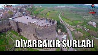 Diyarbakır Surları  Walls of Diyarbakir from the air TURKEY [upl. by Chessy59]