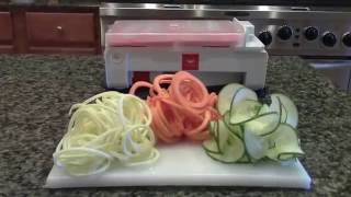 Folding TriBlade Spiralizer [upl. by Ayanaj]