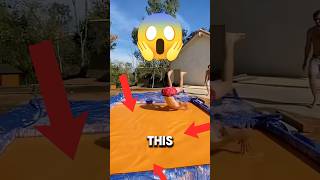 Would you run in this pool shorts viralvideo facts fitness Oobleck pool [upl. by Kotta313]