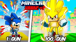 Hardcore Minecraftta SONIC Olarak 100 Gün Geçirmemin Hikayesi [upl. by Asiulana]