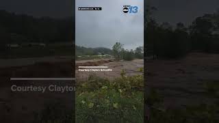 MASSIVE flood tears through Burnsville North Carolina [upl. by Marwin]