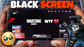 WARZONE MOBILE NEW SEASON 1 UPDATE BLACK SCREEN ISSUE [upl. by Helman]