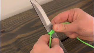 Wrapping a Paracord knife handle [upl. by Adiela260]