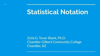 PSY 230 Statistical Notation [upl. by Aivataj]