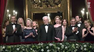 Mattarella alla Prima del Teatro alla Scala [upl. by Leahpar]