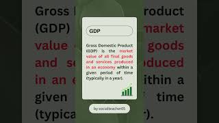 Difference between GDP and GNP economics gdp youtubeshorts shortvideo trending socialteacher [upl. by Ezalb]