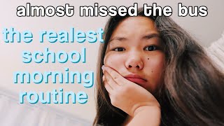 my REAL school morning routine 2019 8TH GRADE [upl. by Idalia]