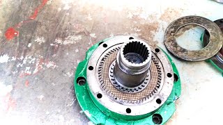 Hydraulic winch brake drive disassembling and assembling  Winch clutch break drive [upl. by Felt]