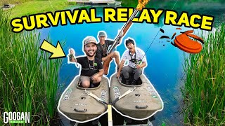 2v2 OUTDOORSMEN Flair Farm SURVIVAL RELAY RACE [upl. by Wrench]