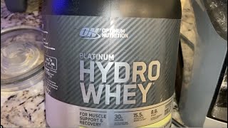 Optimum Nutrition Platinum Hydro Whey Protein Powder [upl. by Aicenek]