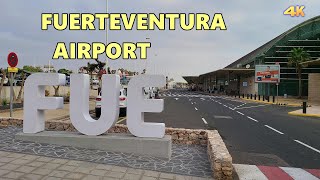 FUERTEVENTURA AIRPORT  CANARY ISLANDS 4K [upl. by Oruntha]