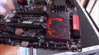 MSI Z87GD65 Gaming  Installing in the PC case [upl. by Ellehsem]