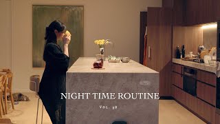 Night Time Routine 🌃  A Cozy 5PM to 10PM Vlog Unpacking Groceries Dinner Prep amp Waffles [upl. by Argile]