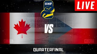 Canada vs Czechia World Juniors Quarterfinal LIVE  IIHF WJC 2024 Hockey Quarterfinals Stream [upl. by Azila]