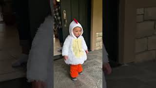 Baby goes trick or treating for the first time 😂funny baby toddlers halloween2024 hilarious [upl. by Chi]