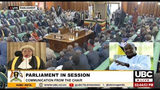 SPEAKER ANITA AMONG PRESENTS HE MUSEVENIS RECONSIDERATION LETTER OF THE BUDGET TO PARLIAMENT [upl. by Olney]