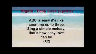 Sigala  Easy Love Lyrics [upl. by Eiramasil]