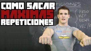 CÓMO SACAR LAS MÁXIMAS REPETICIONES EN EL GIMNASIO [upl. by Garap]